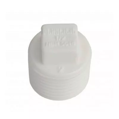 Plug PVC Branco Roscável 1/2 | Comercial Leal