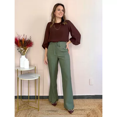 Calça Dandara - Verde - DONNA LELLA