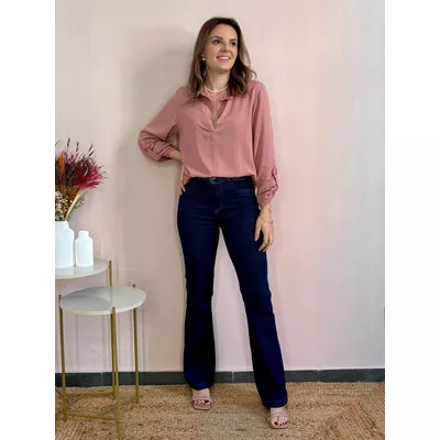 Calça Barbara - Jeans Flare Petit - DONNA LELLA