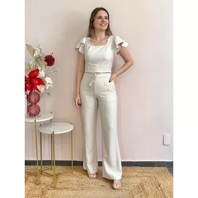 Calça Dandara - Cru - DONNA LELLA