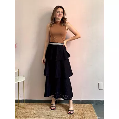 Saia Camadas Renda - DONNA LELLA