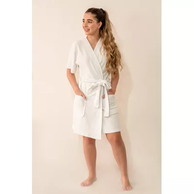 Robe Luiza Branco Atoalhado - 4371.100 - Gilda Moda Íntima