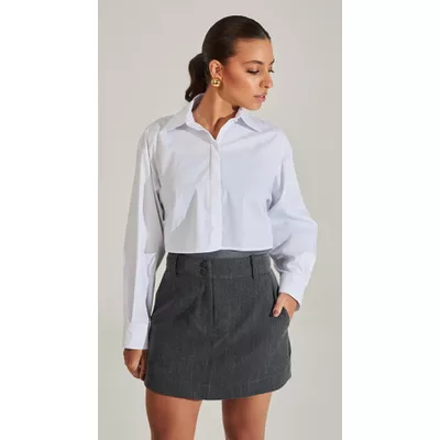 Short-Saia com Botões