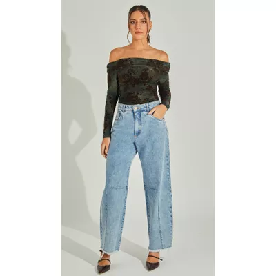 Calça Jeans Barra Desfiada