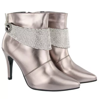 Bota Feminina Cano Curto com Strass - Torani Calçados