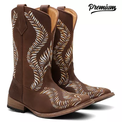 Bota Texana Feminina Pinhão - TURUNA BOOTS