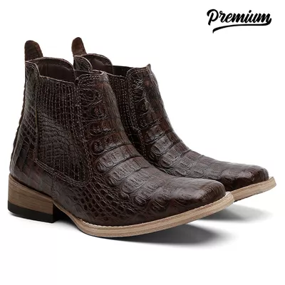 Bota Texana Cano Curto Turuna Jacaré Exclusive - TURUNA BOOTS