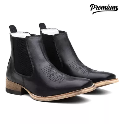 BOTA TEXANA TURUNA LÁTEGO PRETO - TURUNA BOOTS