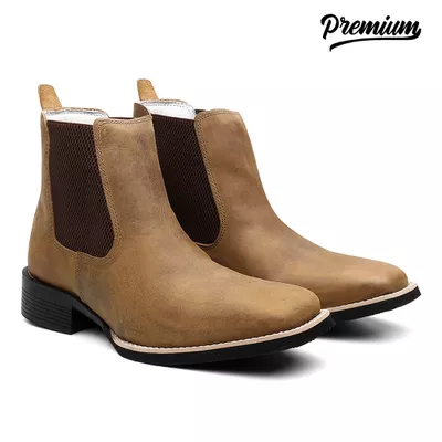 Bota Texana Cano Curto Avelã Premium - TURUNA BOOTS