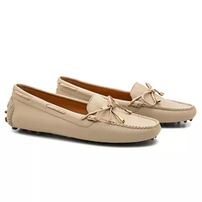 Mocassim Driver Feminino Off White VW114 / 114