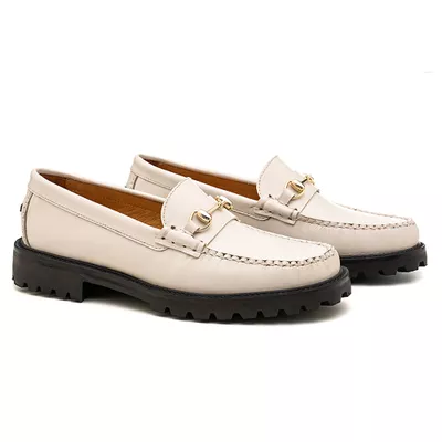 Mocassim Feminino Tratorado Veromoc Off White VW7025