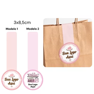 250 Mini Lacres para Sacolas 3x8,5cm