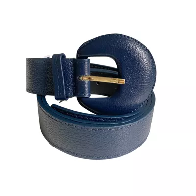 Cinto Fivela Encapada - Azul Marinho - DONNA LELLA
