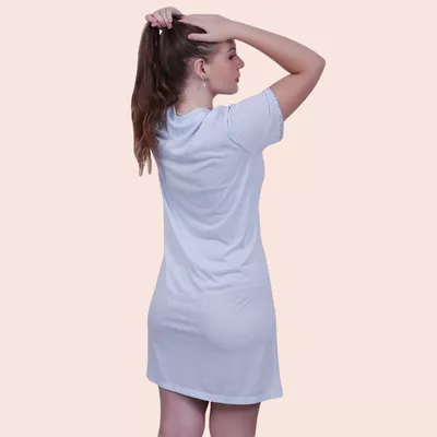 Camisola Ana Azul aberta em PV - 2710.01 - Gilda Moda Íntima