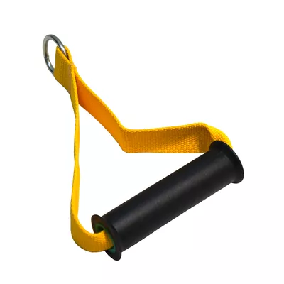 Puxador Estribo Nylon Simples Profissional Amarelo - KLMASTERFITNESS