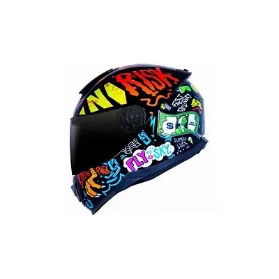 Capacete Norisk Ff802 Razor Vibes - Preto Moto One