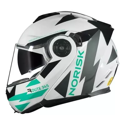 CAPACETE NORISK FF345 ROUTE - REFLEX - BRANCO TITANIUM - 56 Moto One