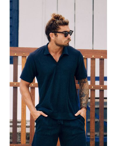 Camisa Tricot Horizonte - Azul Marinho - Atento Store 