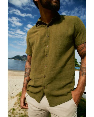 Camisa Mar - Verde Militar - Atento Store 