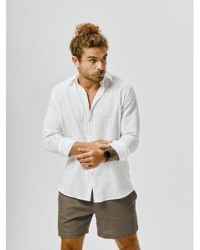 Camisa Mar Manga Longa - Branca - Atento Store 