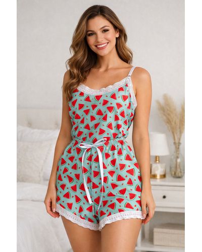 Pijama Lara - Melância - DONA DE MIM (@donaademimstore)