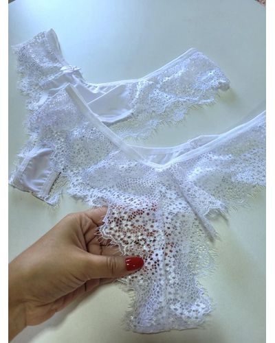 Calcinha Mel - Branco - DONA DE MIM (@donaademimstore)