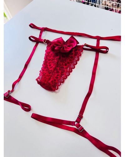 Kit Cinta Liga + Calcinha Laço - DONA DE MIM (@donaademimstore)