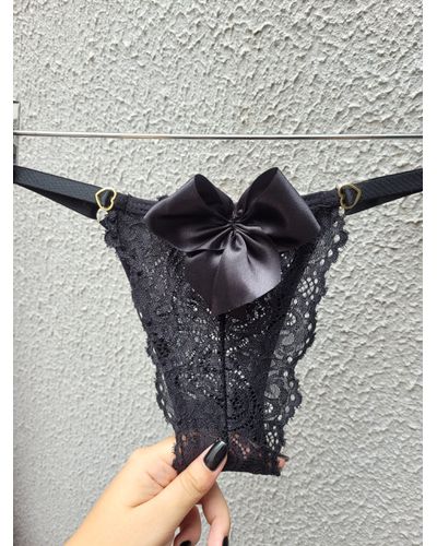 Calcinha Laço - Preto - DONA DE MIM (@donaademimstore)