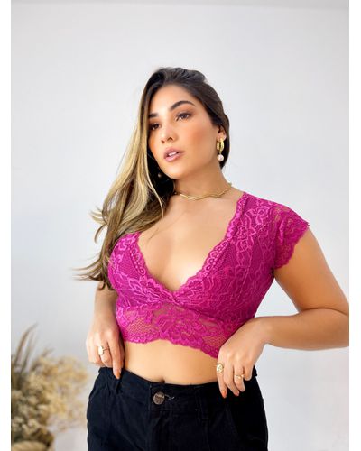 Cropped Nanda - Fúcsia - DONA DE MIM (@donaademimstore)