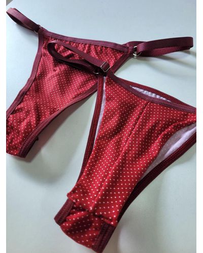 Calcinha de Reg. Poa Marsala - DONA DE MIM (@donaademimstore)