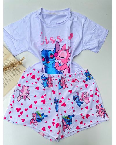 Pijama Personagem - Stitch Casal - DONA DE MIM (@donaademimstore)