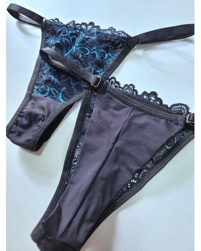 Calcinha Jade Bicolor - Preto - DONA DE MIM (@donaademimstore)