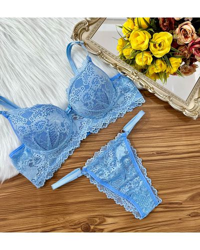 Conjunto Luna - Azul Bebê - DONA DE MIM (@donaademimstore)