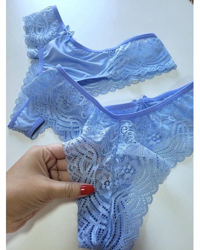 Calcinha Mel - Azul - DONA DE MIM (@donaademimstore)