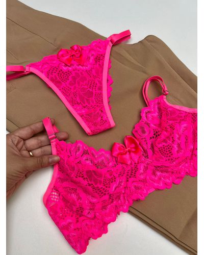 Conjunto Aurora - Rosa Neon - DONA DE MIM (@donaademimstore)