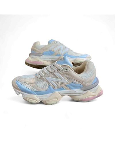 Tenis Nb Branco Com Azul - ENTRE COMADRES