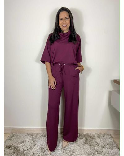 Conjunto Gola Boba Vinho - ENTRE COMADRES