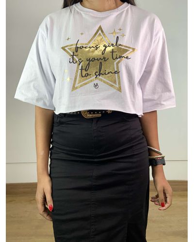 Cropped Star Branco - ENTRE COMADRES