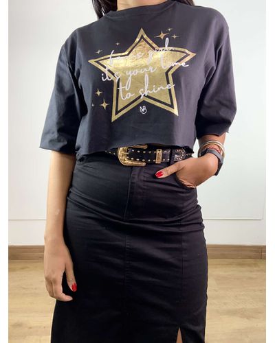 Cropped Star Preto - ENTRE COMADRES