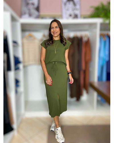 Conjunto Karen Verde Militar - ENTRE COMADRES