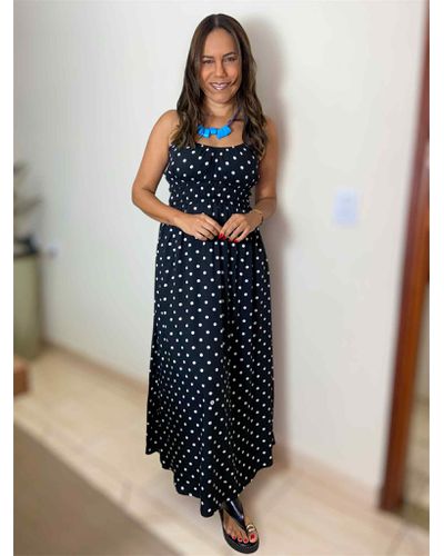 Vestido Manuela Poá Preto - ENTRE COMADRES