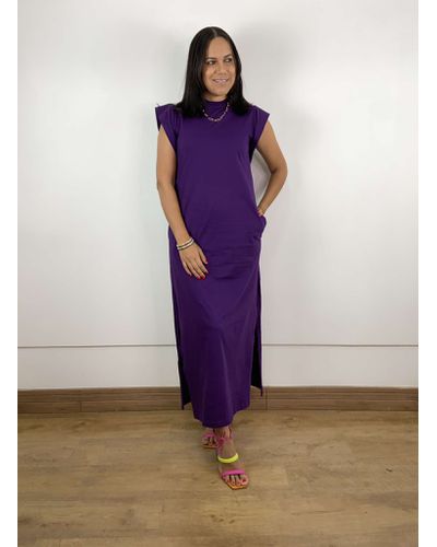 Vestido Midi Muscle Roxo - ENTRE COMADRES