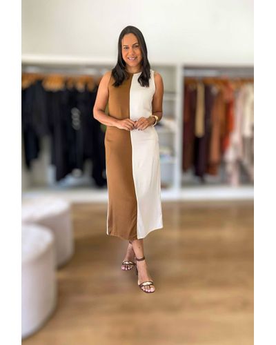 Vestido Yasmim Capuccino - ENTRE COMADRES