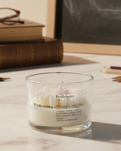 Vela Margarida Personalizada 80g. - ILUMINAR VELAS & AROMAS