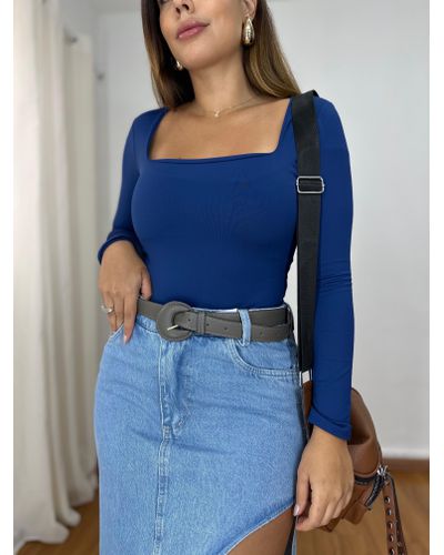 Body Liz Azul Marinho