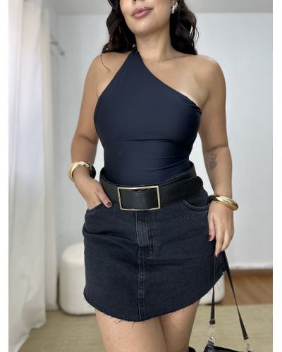 Body Nula Manga Transversal Preto