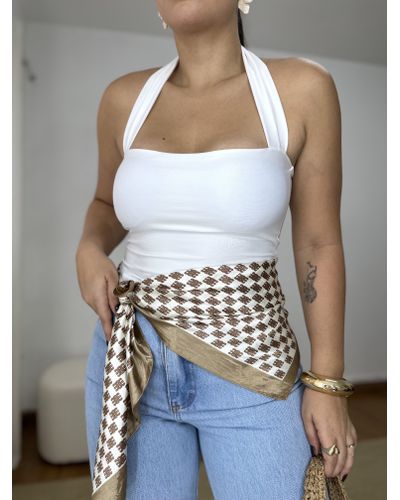 Blusa Frente Única Joana Branca