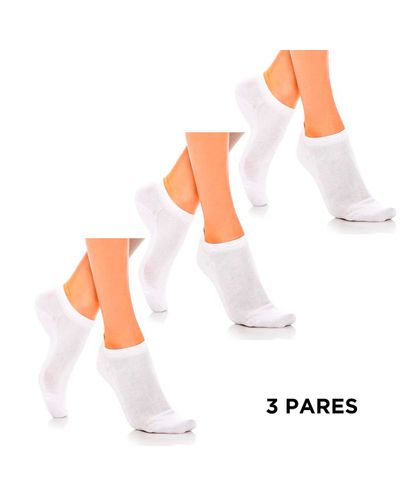 Kit 3 Meias Soquete Branca 38 ao 43 - Pé Relax Sapatos Confortáveis