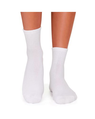 Meia Cano Médio (33 Ao 44) - Branca - Pé Relax Sapatos Confortáveis