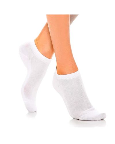 Meia Soquete Feminina - Branca - Pé Relax Sapatos Confortáveis